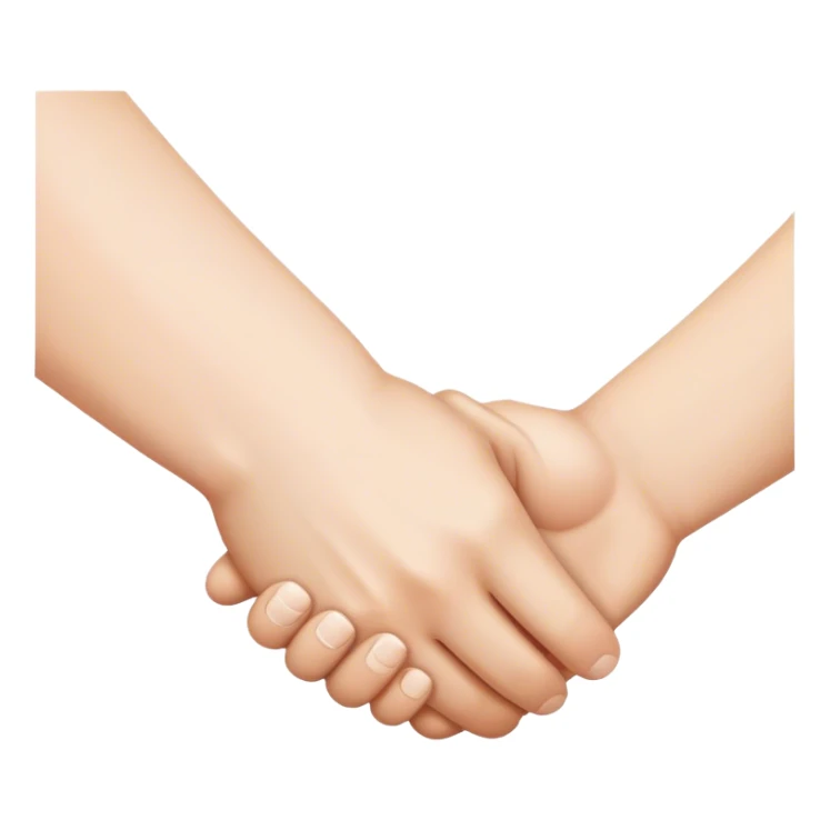  handshake of white muscles hands sticker