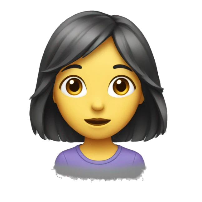 Girl listening to a secret  sticker