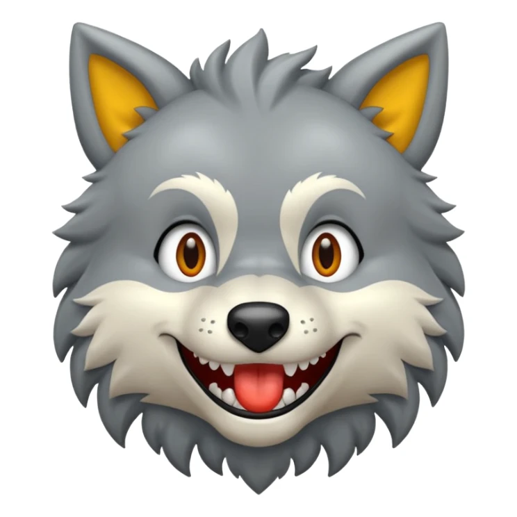 Tráeme una imagen de un lobo enojado sticker