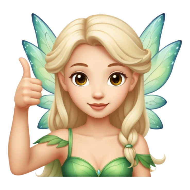 Thumbs up beautiful fairy  sticker