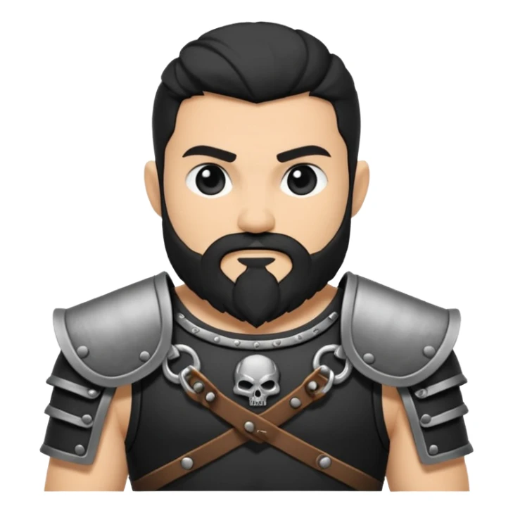 Enano dnd estilo blanco y negro dibujo sticker