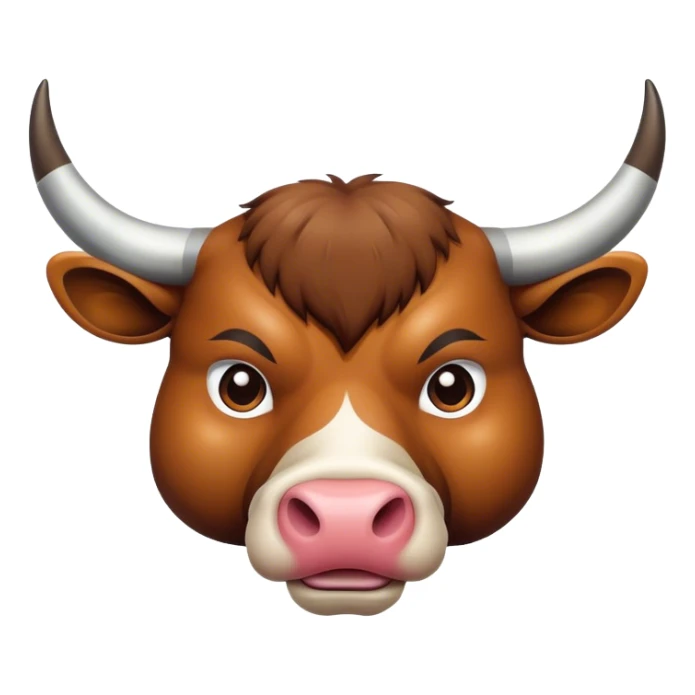 bull from top view sticker