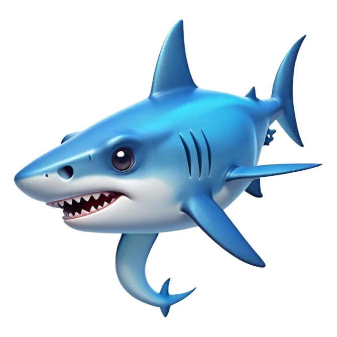 Cinematic Comical Hammerhead Shark Portrait Emoji, Head tilted dramatically with an exaggeratedly shocked expression, featuring its iconic wide-set eyes on a distinct hammer-shaped head, a sleek body with comically expressive fins, and a quirky, animated demeanor, Simplified yet hilariously expressive features, highly detailed, glowing with a slightly sassy oceanic glow, high shine, dramatic yet playful, stylized with an air of cheeky marine mischief, soft glowing outline, capturing the essence of a meme-worthy hammerhead that looks ready to side-eye its way into viral fame! sticker