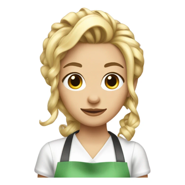 hairstylist blonde and young sticker