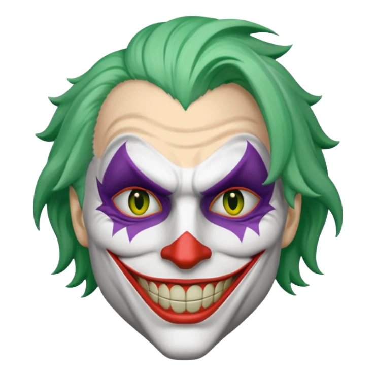 Joker mask sticker