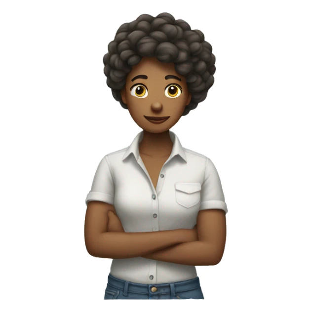 Shirt hair woman in love sticker