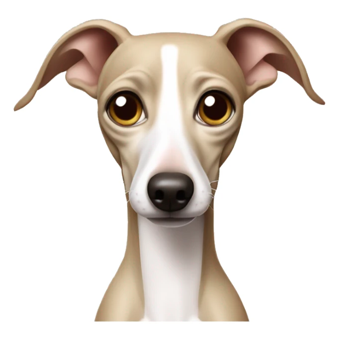 cream italian greyhound disgusted sticker