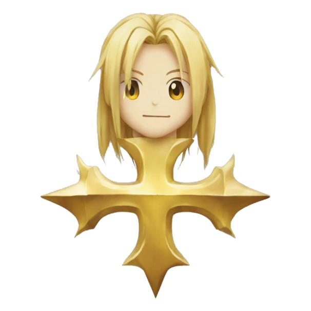 Symbole fullmetal alchemist croix  sticker