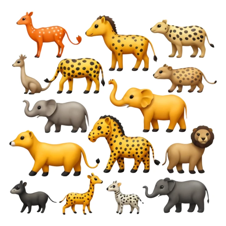 spotted animals sticker