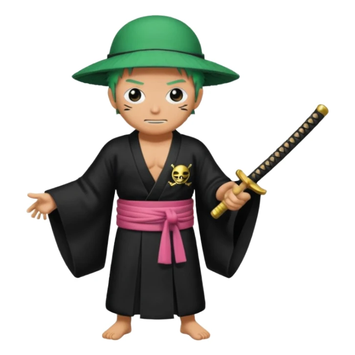 one piece zoro in land of wano sticker