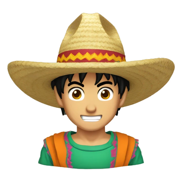 goku mexicano con sombrero sticker