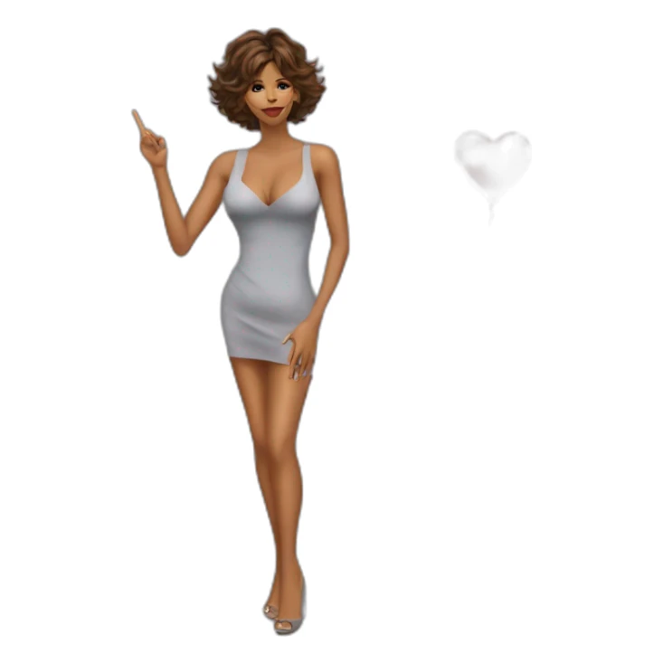 Halle berry seductive blowing kiss sticker