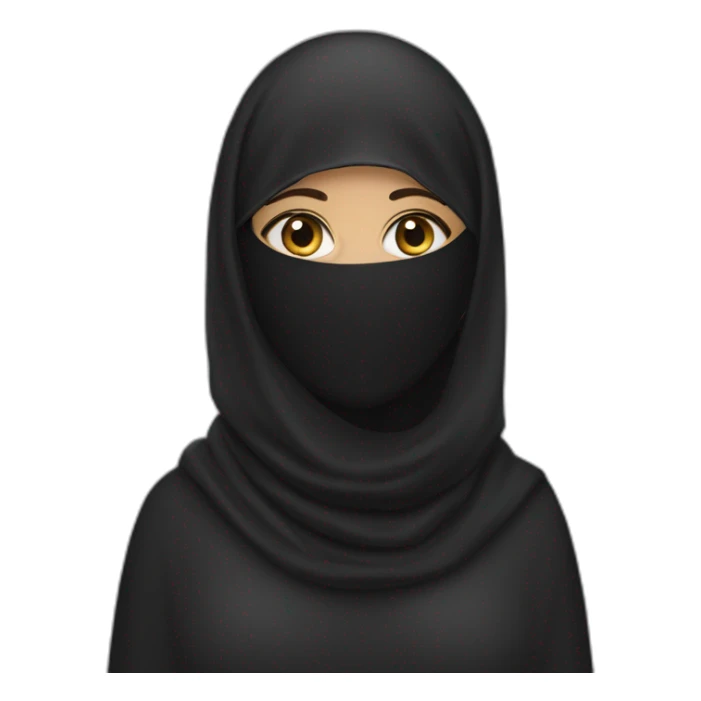 niqabi woman sticker