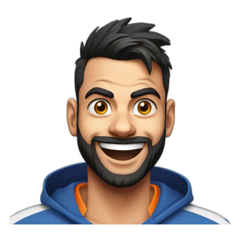 virat kohli smile emoji expression ultra hd sticker