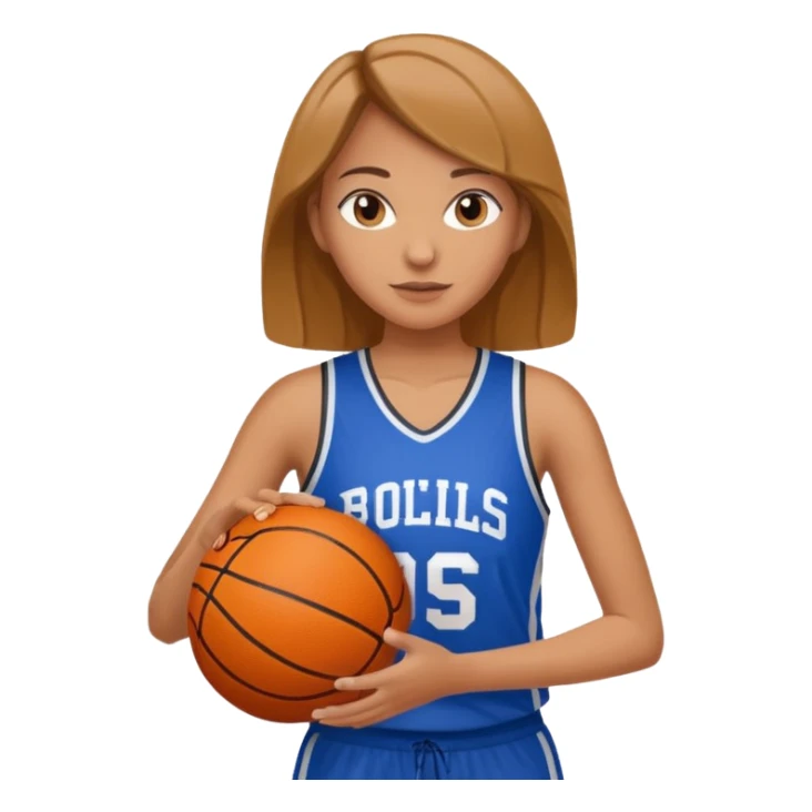 woman basketball sticker