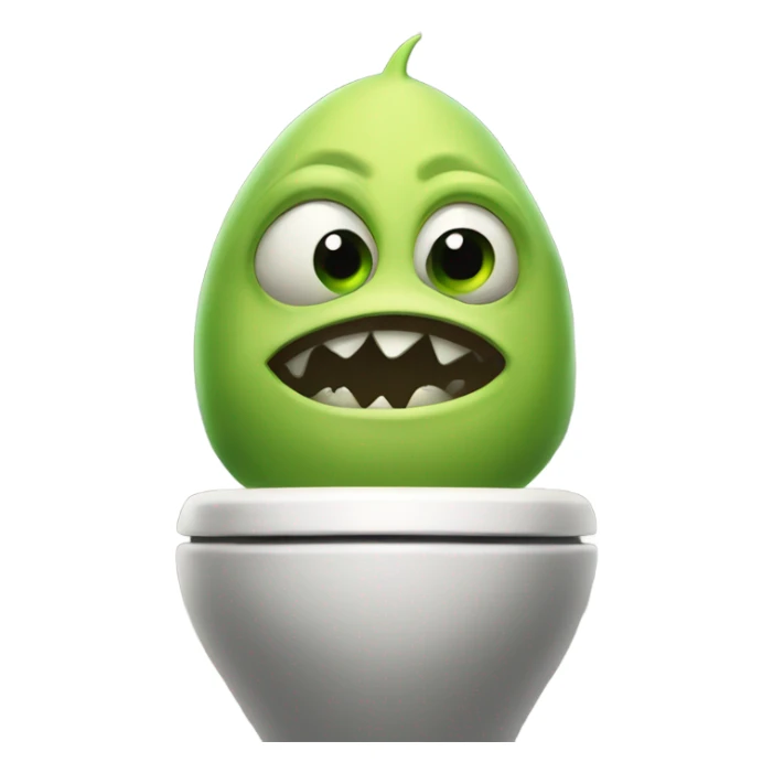 Sherk in a toilet sticker