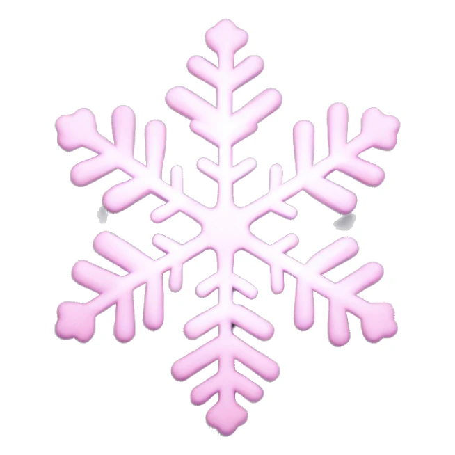 pastel pink snowflake  sticker