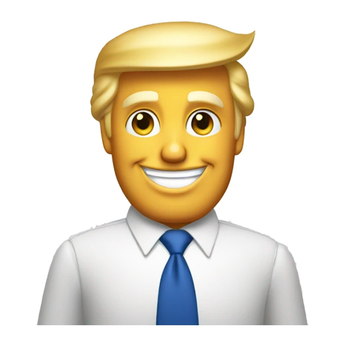 Donald Trump winks and gives a thumbs up sticker