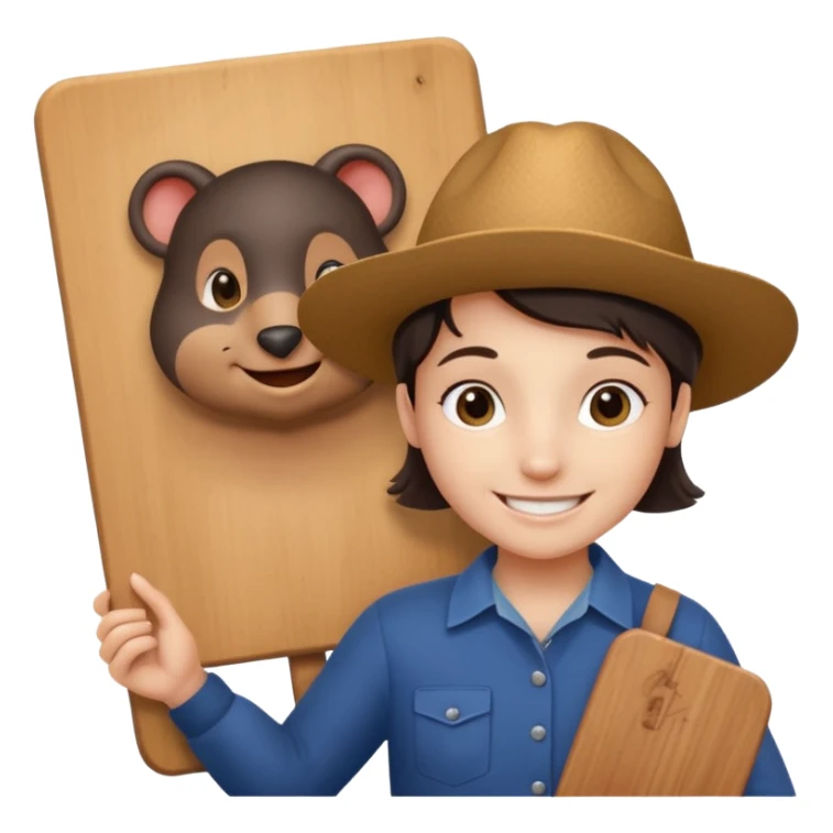 a mole for twitch chanel more realistic and she take a board escribe on GG or  sticker