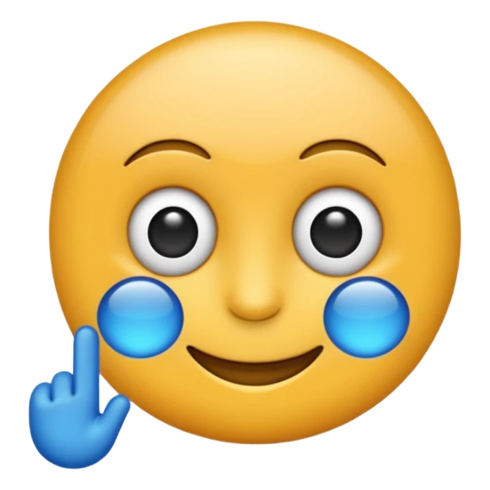 O emoji azul com o selo verificado dentro sticker