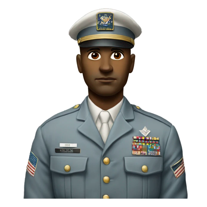 photorealistic serious us white soldier 1980s sticker