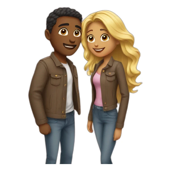 Couple amour sticker