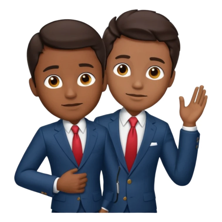 Alvin Aliey Jr with dark brown hair sticker