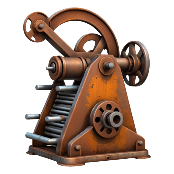 iron machine sticker