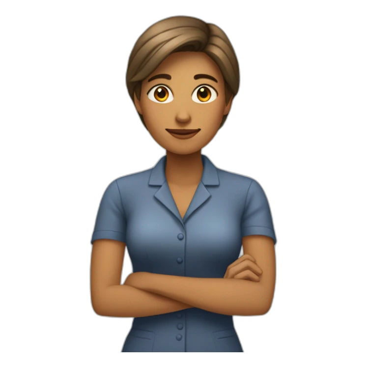 una mujer joven que ama su trabajo sticker