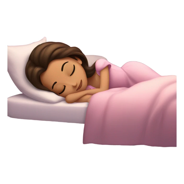 Sleeping brunette beauty princess Disney, bed sticker
