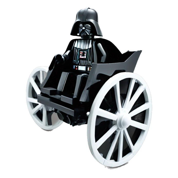 Evil Darth Vader’s Lego. 2 horse-drawn 4 wheel coach  sticker