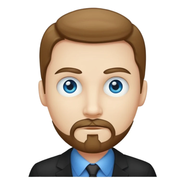 Hombre delgado piel clara con perilla sticker