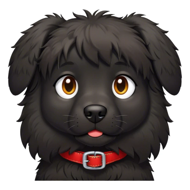Stoner black dog red collar  sticker