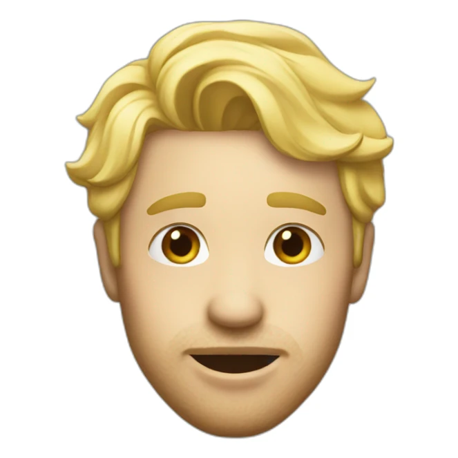 blonde man Air kiss sticker