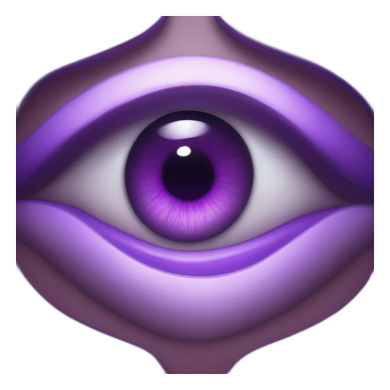majestic godly violet iris eyeball serious intense symmetrical knowledgable sticker