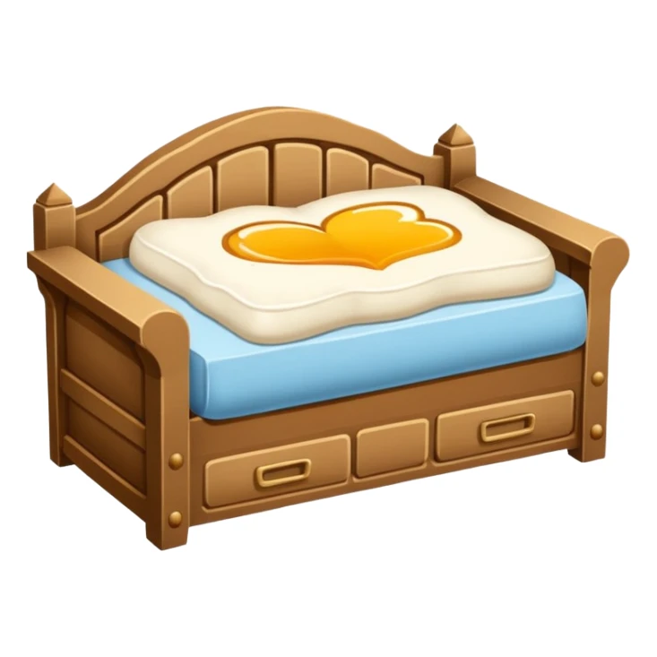 Creer une emoji de un lit cassé  sticker