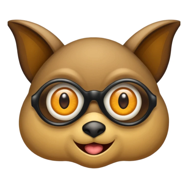 un pipistrello che indossa gli occhiali sticker