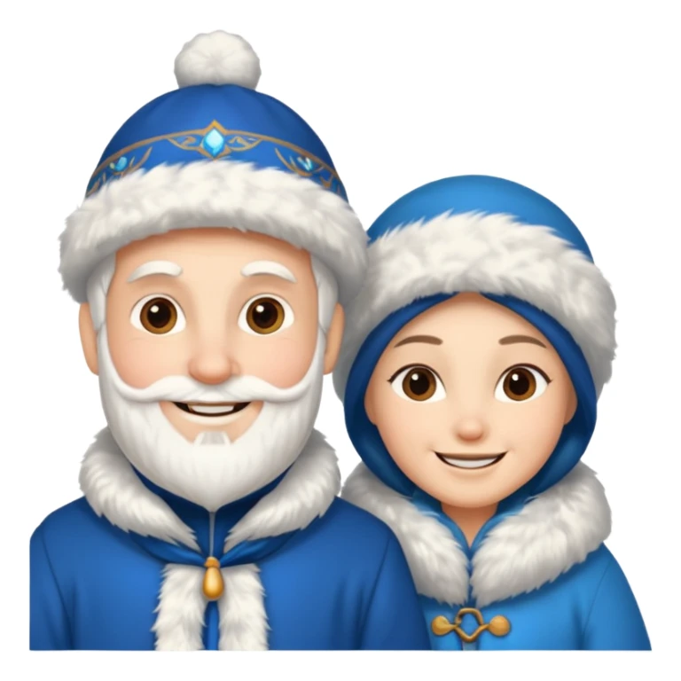 Father Frost and Snegurochka sticker