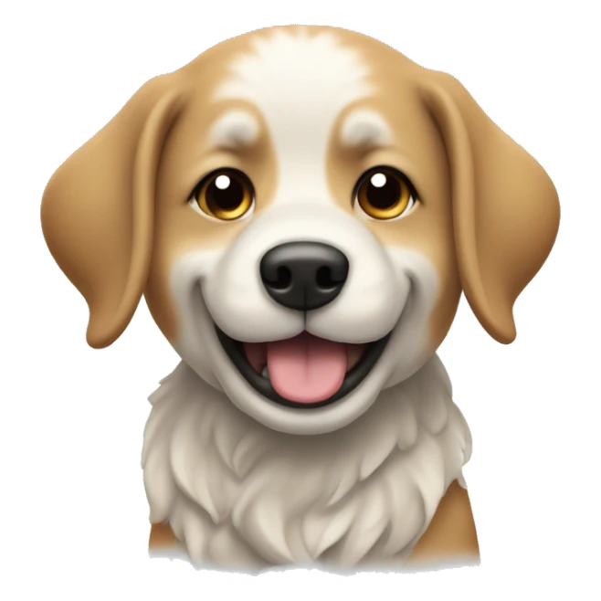 cachorro comendo no frio dançando na montanha  sticker