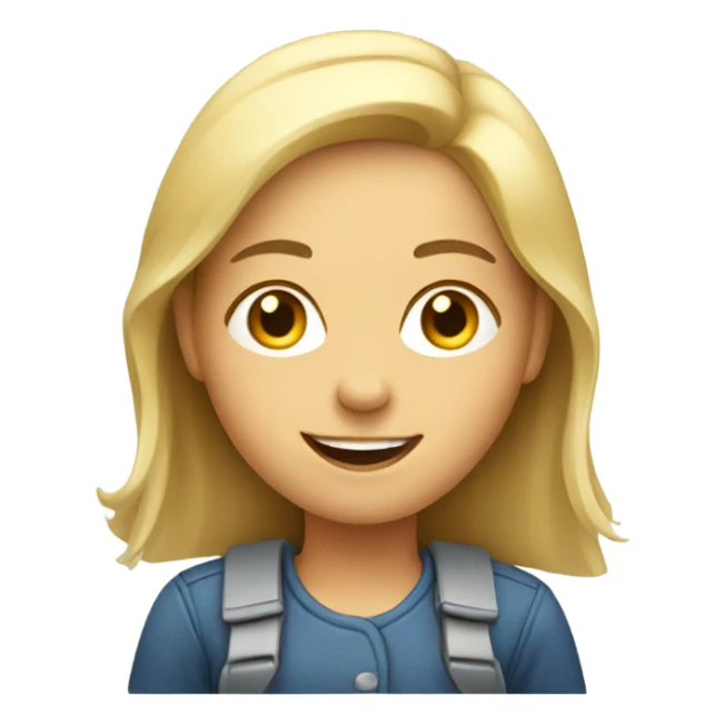 smiling girl driving a car sticker