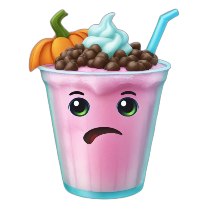 halloween frozen drink sticker