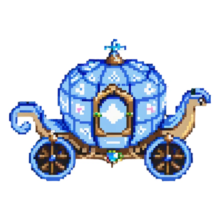 Cinderella's carriage sticker