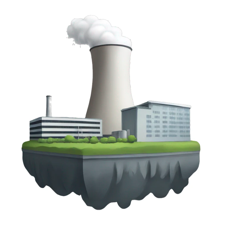 Generate an emoji of a three mile island nuclear power plant sticker