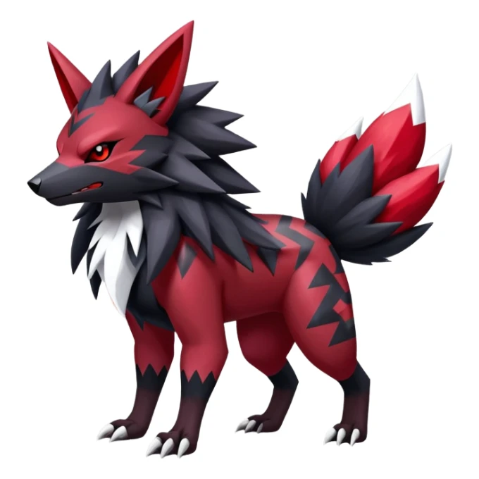 Shiny Dark Zigzagoon-Zoroark-Zangoose-Hybrid (Full body) sticker
