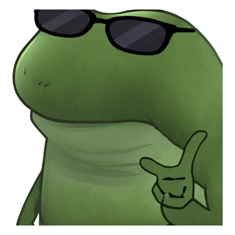 Laughing emoji with sunglasses ￼ sticker