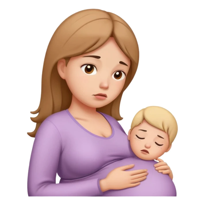 pregnant and tired sticker