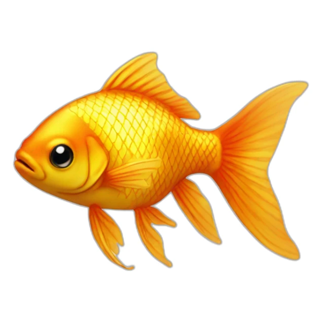 Gold Fish goldin the sea sticker