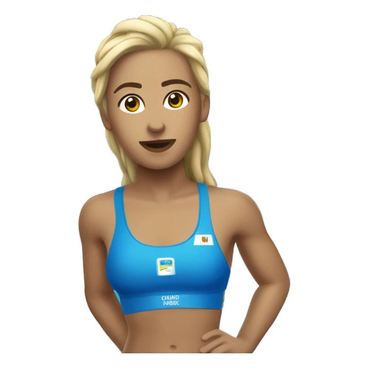 Um atleta que nada na piscina sticker