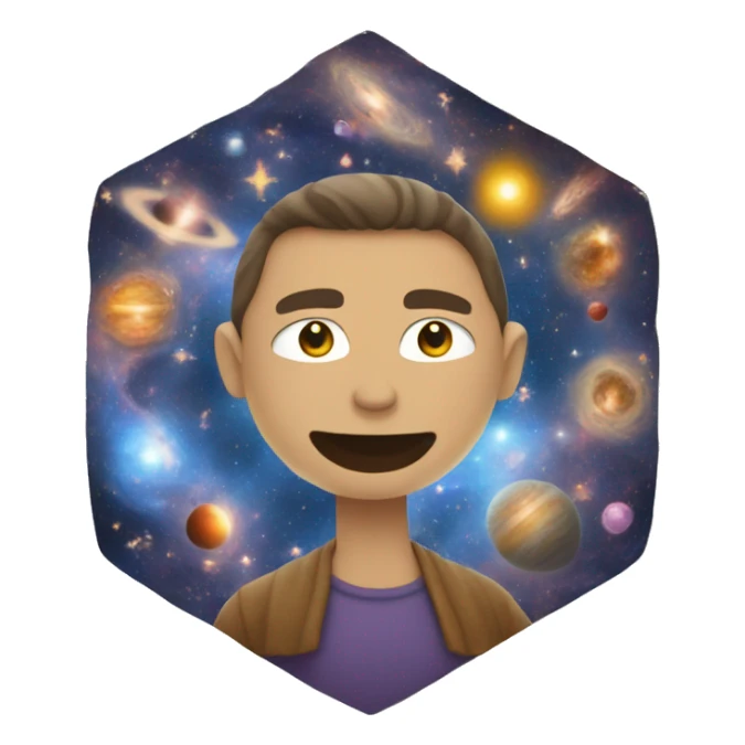 divine human center of the universe sticker