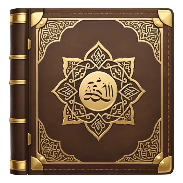 Quran closed book and Quran written in it sticker